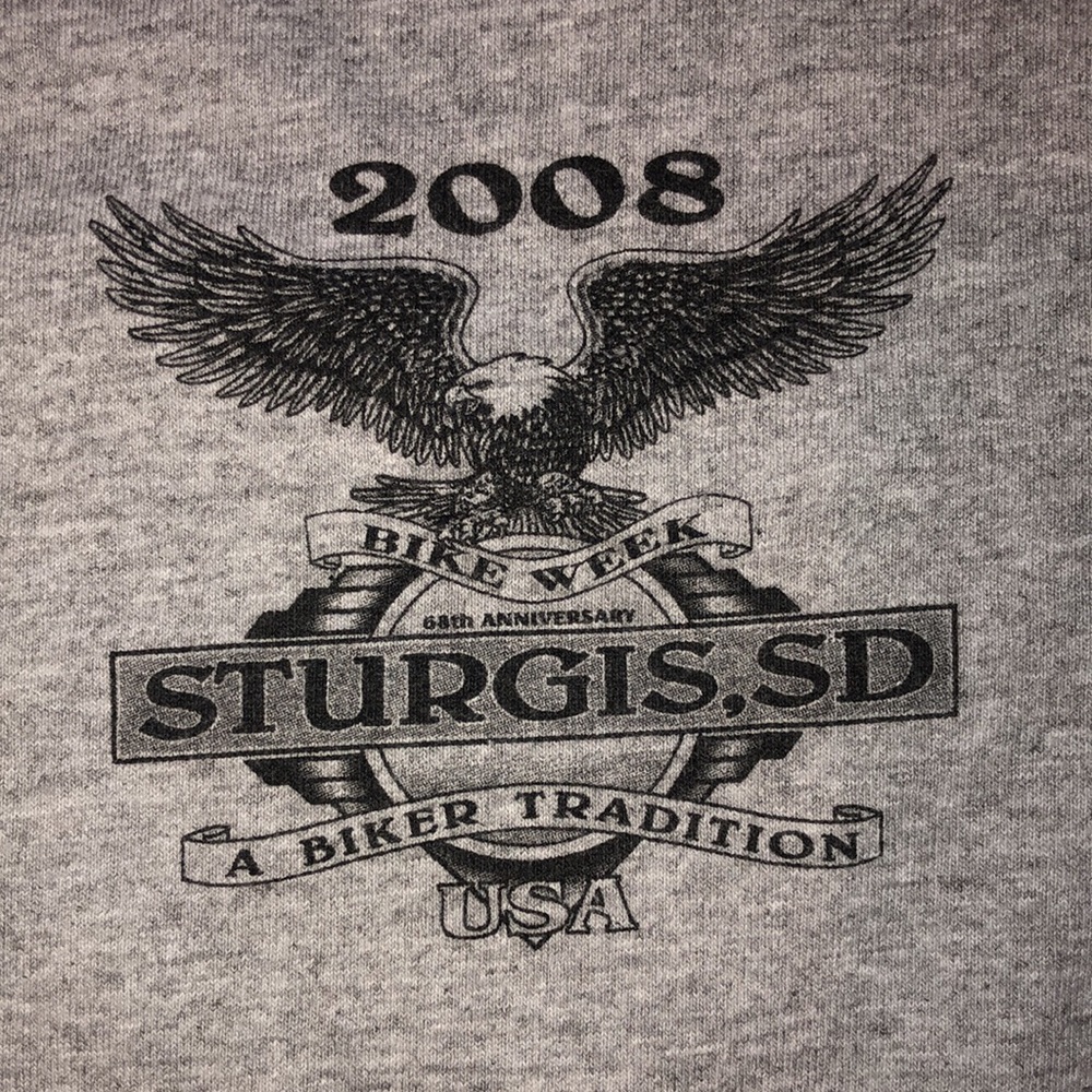 Vintage Sturgis gray long sleeve t-shirt -Large